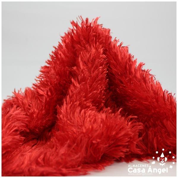 PELO SINTÉTICO RIZADO ROJO SERIE CURLY 150cm
