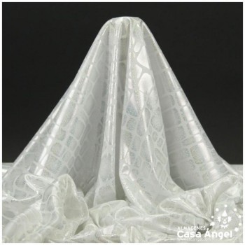 PAN DE ORO BLANCO ESTAMPADO CON FOIL SERIE BLOCK 150cm