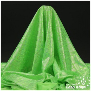 PAN DE ORO VERDE PISTACHO ESTAMPADO CON FOIL SERIE BLOCK 150cm