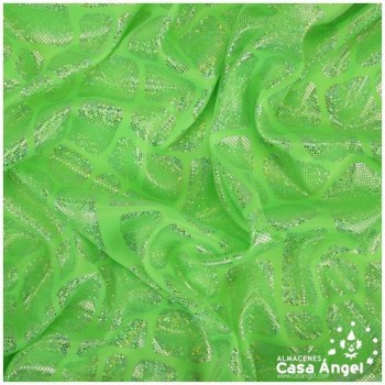 PAN DE ORO VERDE PISTACHO ESTAMPADO CON FOIL SERIE BLOCK 150cm