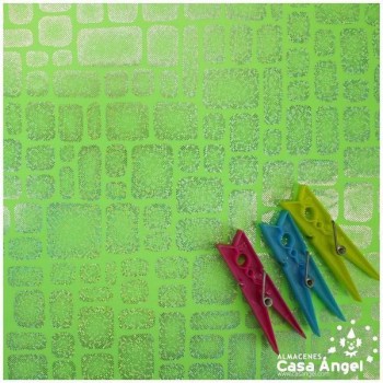 PAN DE ORO VERDE PISTACHO ESTAMPADO CON FOIL SERIE BLOCK 150cm