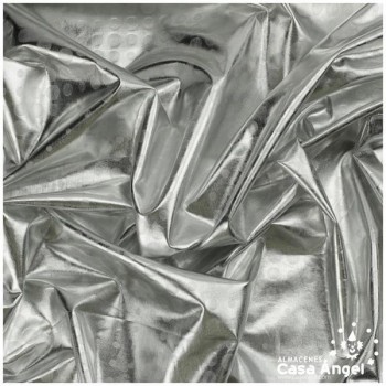 LYCRA PLATEADA TERMOFORMADA SOBRE FOIL CÍRCULOS SERIE ALTAIR 150cm