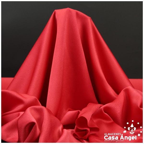 CREPE ROJO SATINADO CALIDAD EXTRA SERIE INDIA 150cm