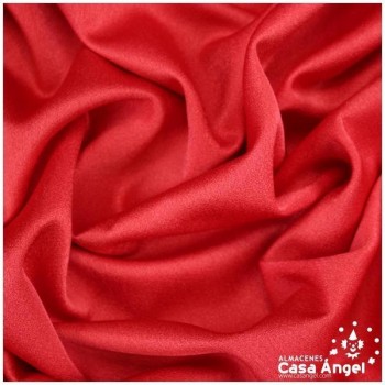 CREPE ROJO SATINADO CALIDAD EXTRA SERIE INDIA 150cm