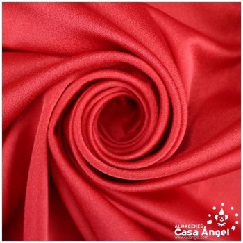 CREPE ROJO SATINADO CALIDAD EXTRA SERIE INDIA 150cm