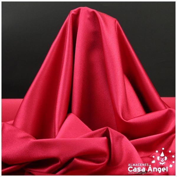 CREPE ROJO RUBÍ SATINADO CALIDAD EXTRA SERIE INDIA 150cm