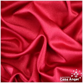 CREPE ROJO RUBÍ SATINADO CALIDAD EXTRA SERIE INDIA 150cm