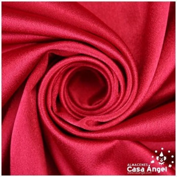 CREPE ROJO RUBÍ SATINADO CALIDAD EXTRA SERIE INDIA 150cm