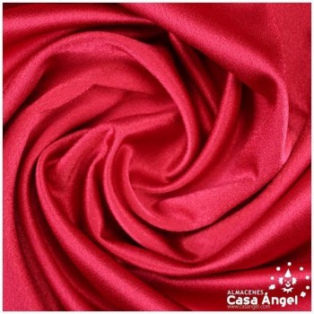 CREPE ROJO RUBÍ SATINADO CALIDAD EXTRA SERIE INDIA 150cm
