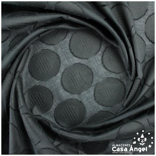 POPELÍN TERGAL NEGRO CON TRAMA SERIE LIVIA 150cm