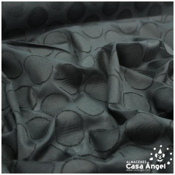 POPELÍN TERGAL NEGRO CON TRAMA SERIE LIVIA 150cm