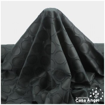 POPELÍN TERGAL NEGRO CON TRAMA SERIE LIVIA 150cm
