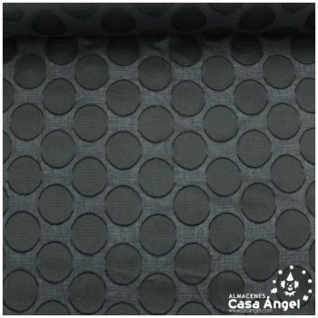 POPELÍN TERGAL NEGRO CON TRAMA SERIE LIVIA 150cm