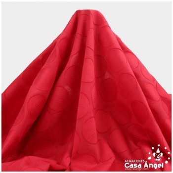 POPELÍN TERGAL ROJO CON TRAMA SERIE LIVIA 150cm