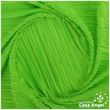 TELA PUNTO PLISADA VERDE NEÓN 150cm
