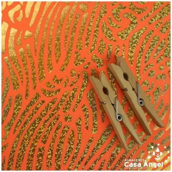 TELA DE DANZA NARANJA CON ESTAMPADO HOLOGRÁFICO SERIE FERRI 140cm