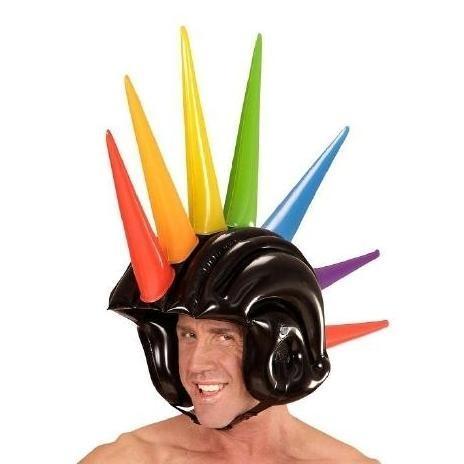 CASCO CON PUNTAS MULTICOLOR HINCHABLE 90cm
