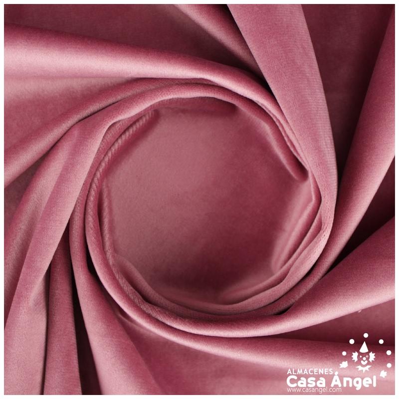 TERCIOPELO ROSA SUAVE EFECTO AGUA SERIE KUKI 150cm