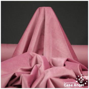 TERCIOPELO ROSA SUAVE EFECTO AGUA SERIE KUKI 150cm