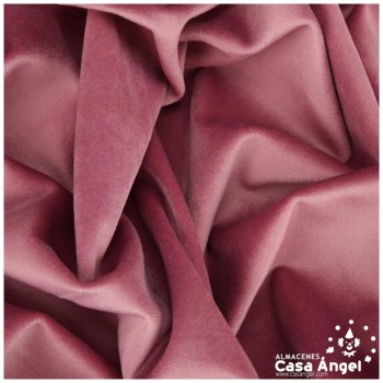 TERCIOPELO ROSA SUAVE EFECTO AGUA SERIE KUKI 150cm