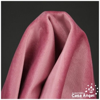 TERCIOPELO ROSA SUAVE EFECTO AGUA SERIE KUKI 150cm