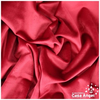 TERCIOPELO ROJO SUAVE EFECTO AGUA SERIE KUKI 150cm