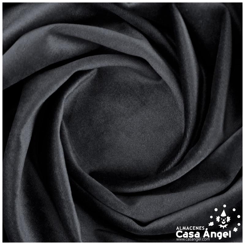 TERCIOPELO NEGRO SUAVE EFECTO AGUA SERIE KUKI 150cm