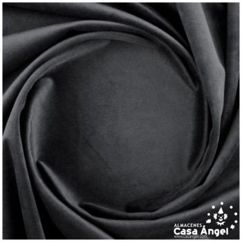 TERCIOPELO NEGRO SUAVE EFECTO AGUA SERIE KUKI 150cm