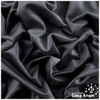 TERCIOPELO NEGRO SUAVE EFECTO AGUA SERIE KUKI 150cm