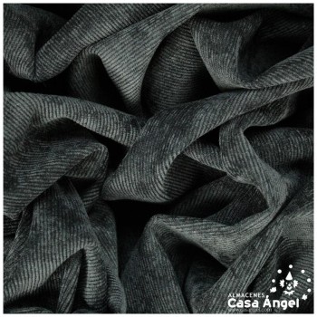 TELA PANA CORDELÉ NEGRA CORDONCILLO FINO 150cm