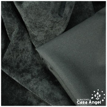 TELA PANA CORDELÉ NEGRA CORDONCILLO FINO 150cm