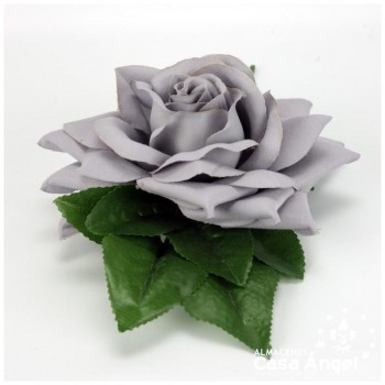 ROSA FLAMENCA DEL SUR EN TELA SINTÉTICA 14cm