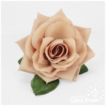 ROSA FLAMENCA DEL SUR EN TELA SINTÉTICA 14cm
