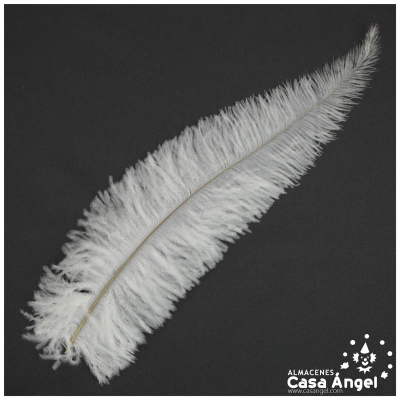 PLUMA DE AVESTRUZ BLANCAS WING FLOSS 35-45cm