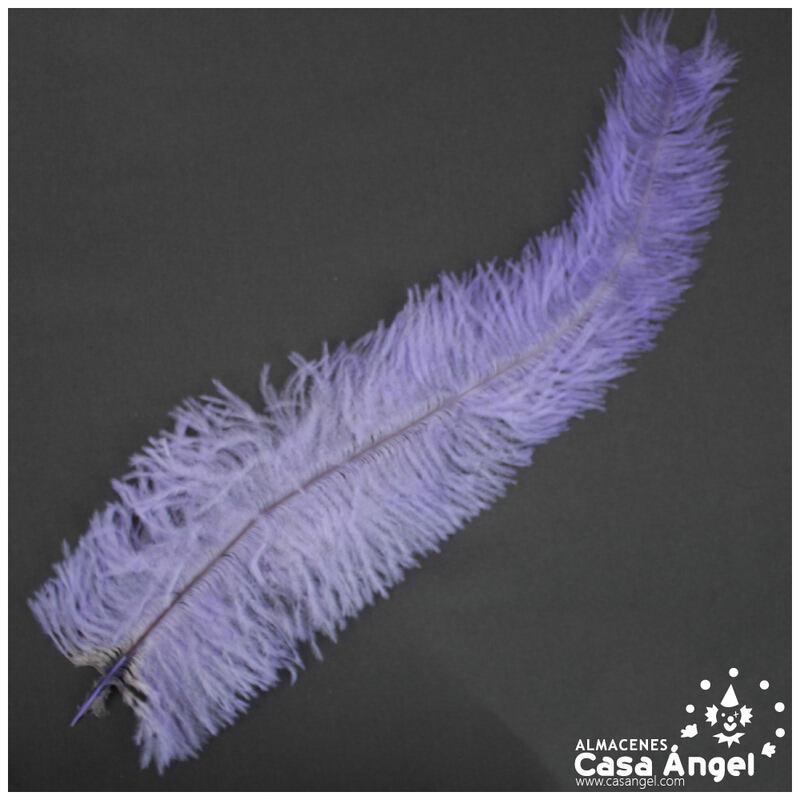 PLUMA DE AVESTRUZ VERDE CLARO WING FLOSS 35-45cm