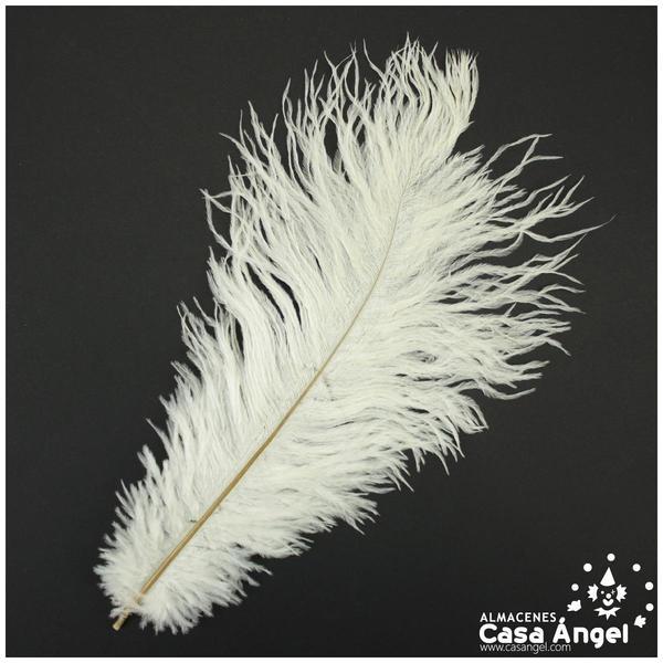 PLUMA DE AVESTRUZ FEMBODY BLANCO 35cm BOLSA 2uds