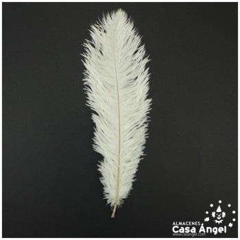 PLUMA DE AVESTRUZ FEMBODY BLANCO 35cm BOLSA 2uds