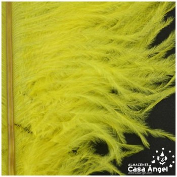 PLUMA DE AVESTRUZ FEMBODY AMARILLO 35cm