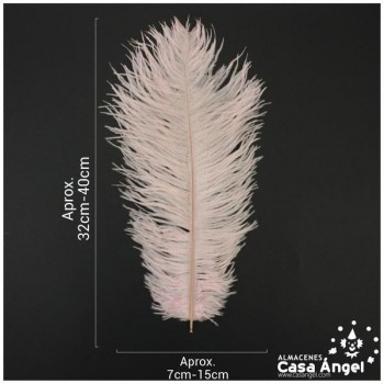 PLUMA DE AVESTRUZ FEMBODY ROSA 35cm