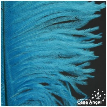 PLUMA DE AVESTRUZ FEMBODY TURQUESA 35cm