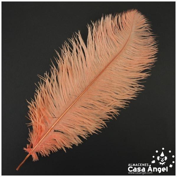 PLUMA DE AVESTRUZ FEMBODY CORAL 35cm