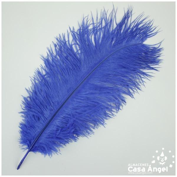 PLUMA DE AVESTRUZ FEMBODY AZUL 35cm