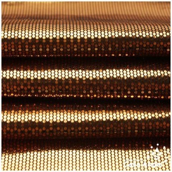 PUNTO DE LYCRA DORADO CON MICROPUNTOS 150cm