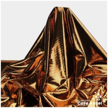 PUNTO DE LYCRA DORADO CON MICROPUNTOS 150cm