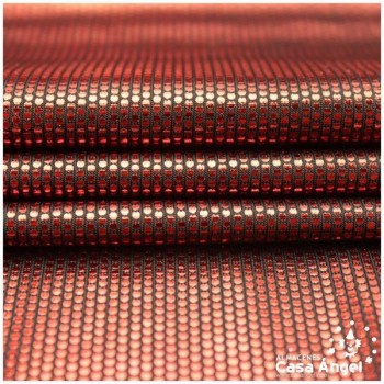 PUNTO DE LYCRA ROJO CON MICROPUNTOS 150cm