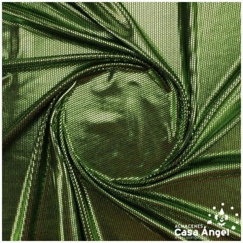 PUNTO DE LYCRA VERDE CON MICROPUNTOS 150cm
