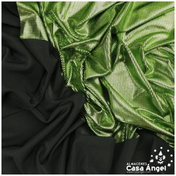 PUNTO DE LYCRA VERDE CON MICROPUNTOS 150cm