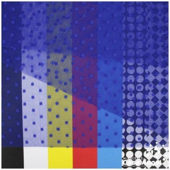 TUL CON TOPO PLUMETI AZUL SERIE EDNA 150cm