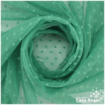 TUL CON TOPO PLUMETI VERDE ANDALUCÍA SERIE EDNA 150cm