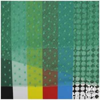 TUL CON TOPO PLUMETI VERDE ANDALUCÍA SERIE EDNA 150cm